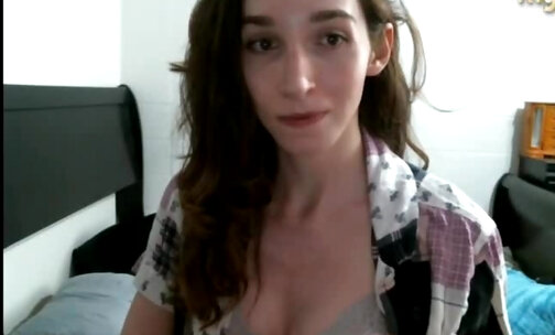 cute college tranny gets naughty and slutty