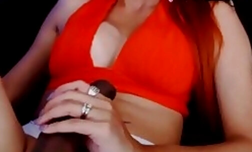 Colossal LadyBoy Shows her Big Sword  Live at Webcam Part 3