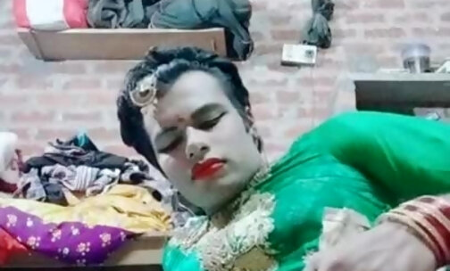 Indian crossdresser Alish crossdresser anal acrobat sel