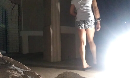 Flip flops and booty shorts in public