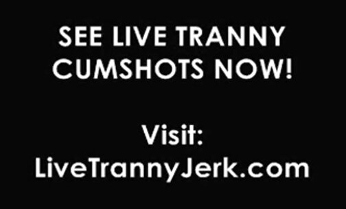 Tranny Buttplug and Cum