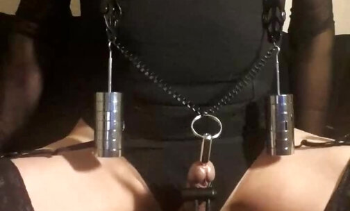 Kinky masoslut remote electro torture session March 25, 2021 part 2