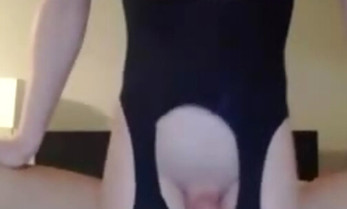 british tranny rides her boyfriends cock on web cam