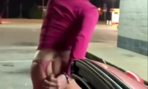 Pretty Little Transgirl Slut gets Taco Bell Drive Thru