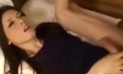 Cute Asian Shemale gets Ass Fucked and Cums on Herself