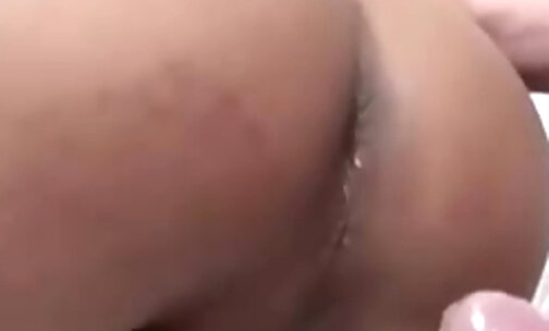 Shemale anal creampie