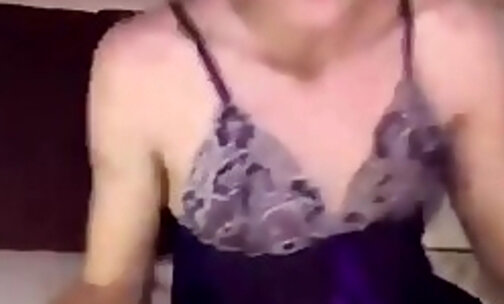 Cumshot on her own face