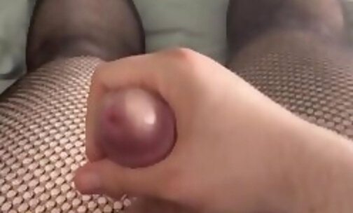 Sissy masturbating small dick