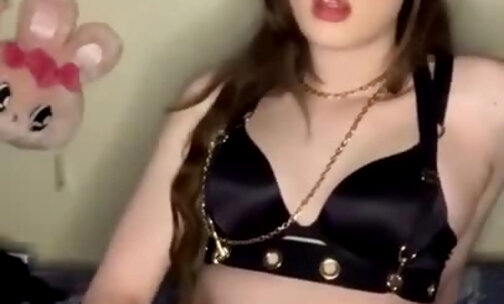Gorgeous trans girl masturbation