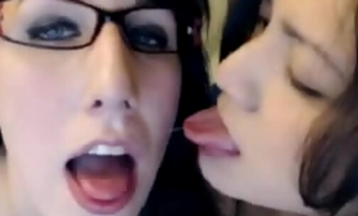 Lustful ladies are bonking on webcam