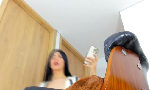 Horny Ladyboy Jerking Her Monster Shecock On Cam